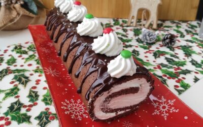 Rotolo di Natale al cioccolato