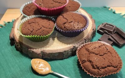 Muffin al cioccolato e burro d’arachidi